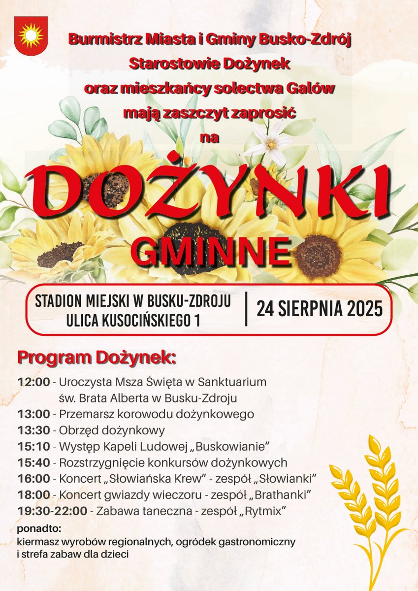  Plakat Busko dożynki