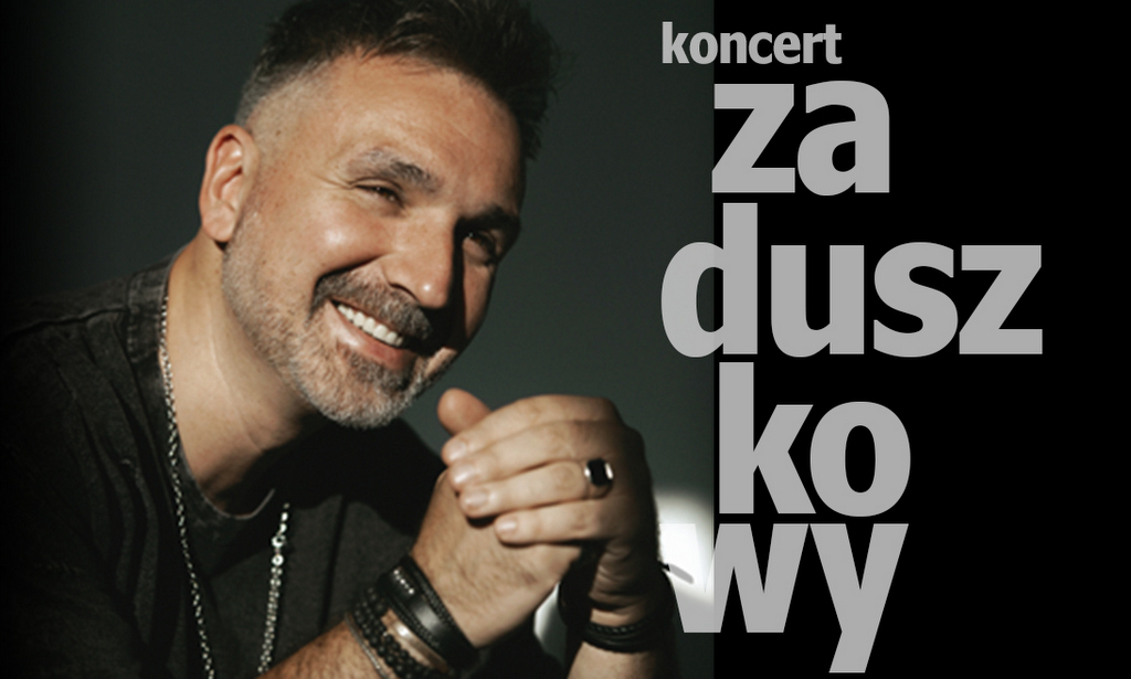plakat promujący koncert, zdjęcie artysty