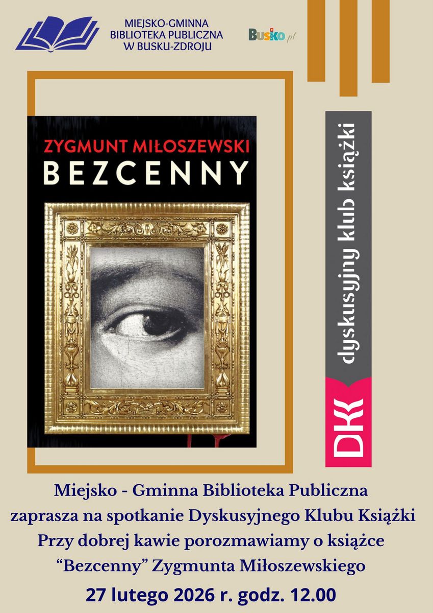 okładka książki, informacje o spotkaniu