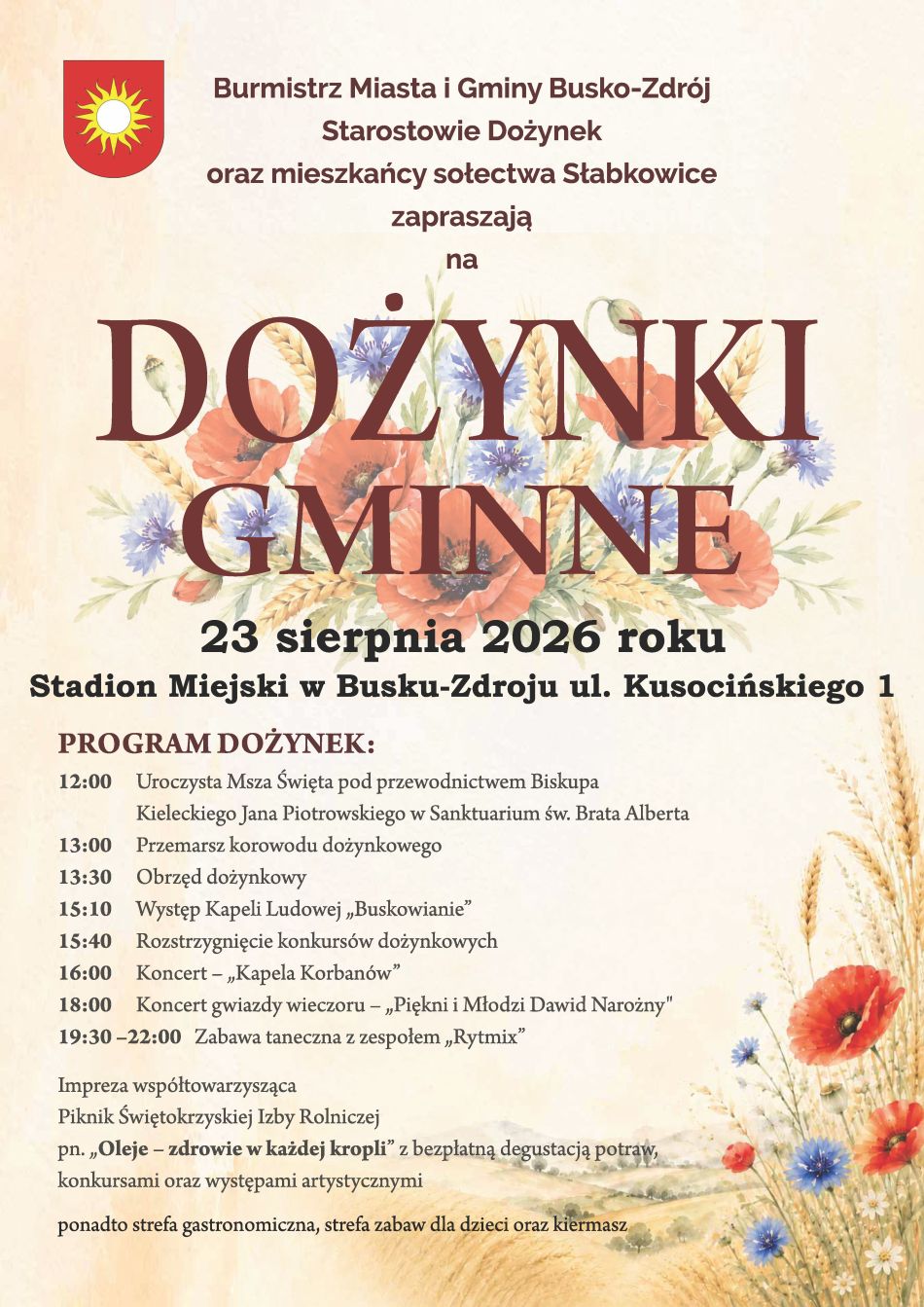 Dożynki Gminne 2026 w Busku-Zdroju