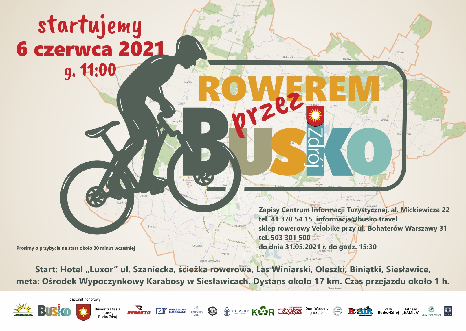 Rowerem przez Busko
