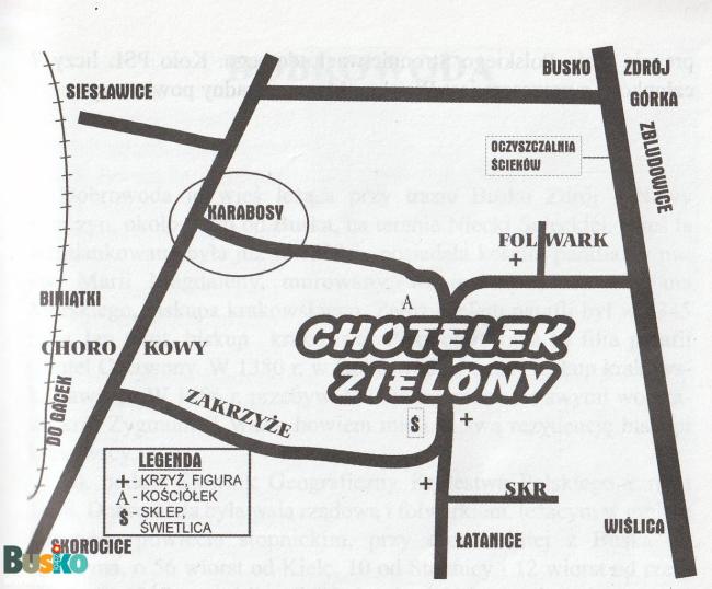 mapa Chotelek