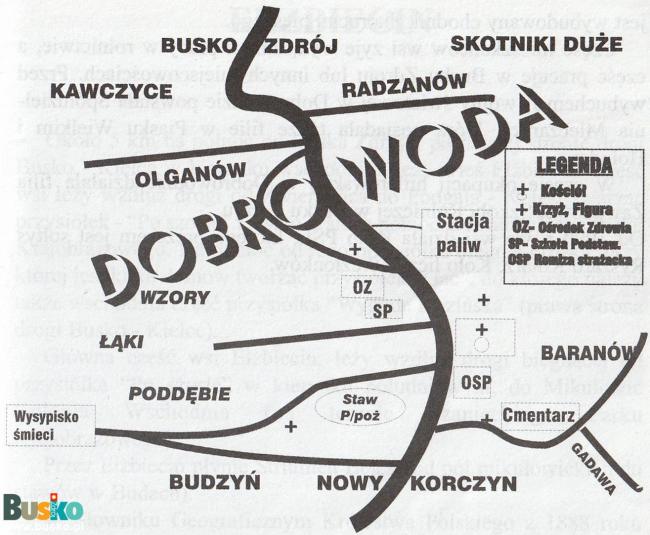 mapa Dobrowody