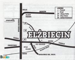 mapa sołectwa Elżbiecin