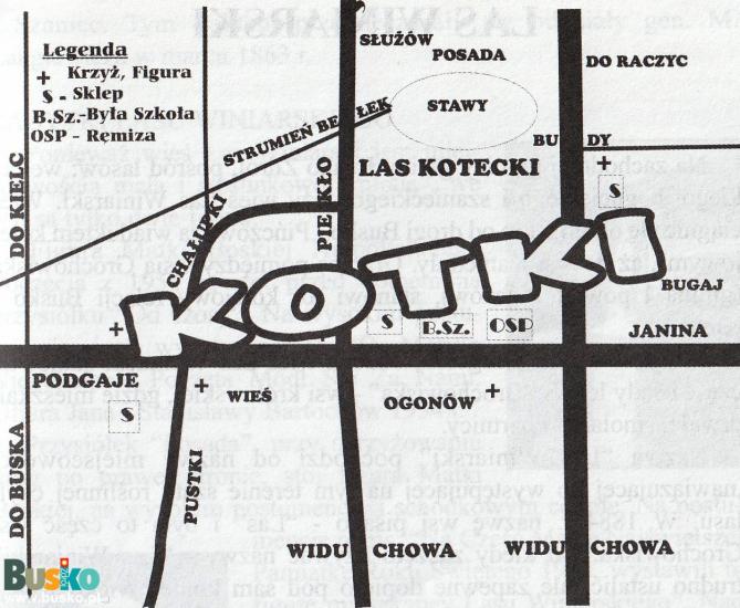 mapa sołecta Kotki