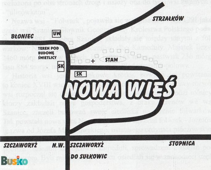 mapa sołectwa Nowa Wieś