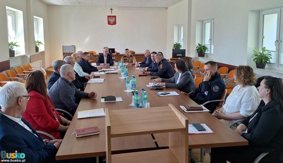 Posiedzenie Miejsko-Gminnego Zespołu Zarządzania Kryzysowego