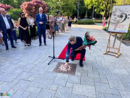 Odsłonięcie Festiwalowego Słoneczka Jacka Rogali
