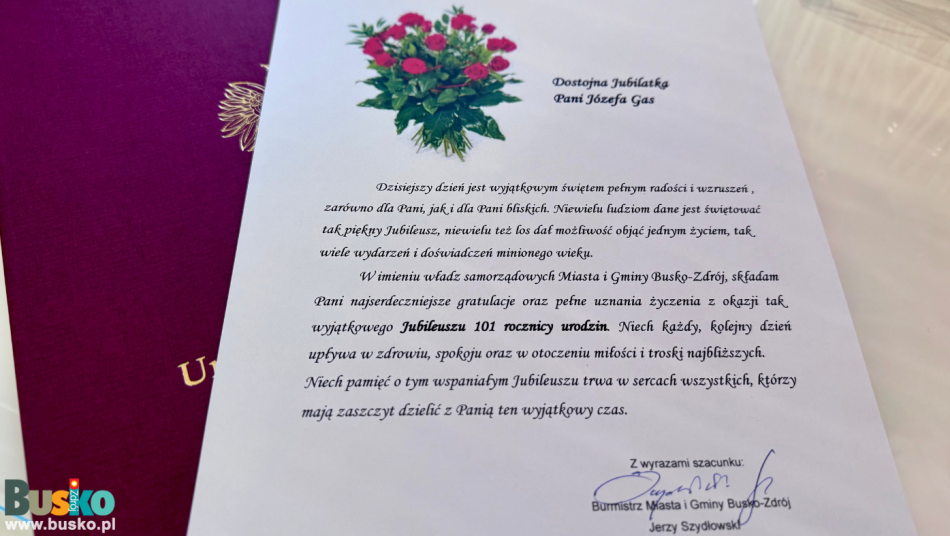 list gratulacyjny