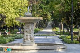 Zdjęcie przedstawia Park Zdrojowy po rewitalizacji