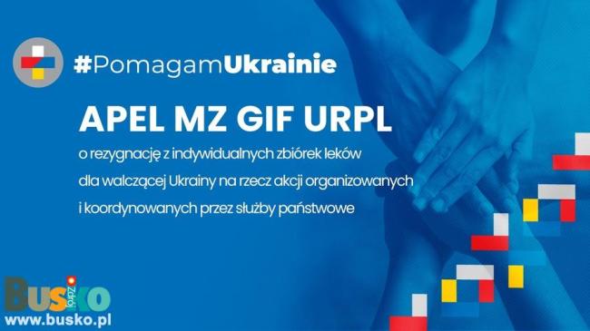 Apel dotyczący zbiórki leków dla Ukrainy