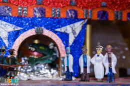 Na zdjęciu widoczne detale jednej z szopek