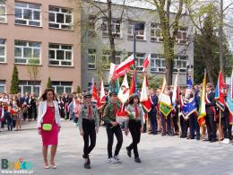 Delegacje składają wiązanki pod pomnikiem Kościuszki