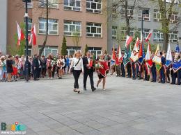 Delegacje składają wiązanki pod pomnikiem Kościuszki