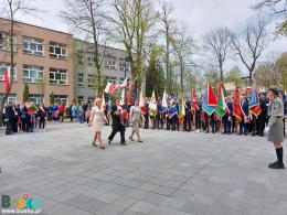 Delegacje składają wiązanki pod pomnikiem Kościuszki