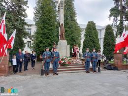 Warta honorowa pod pomnikiem Tadeusza Kościuszki