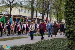 Uczestnicy przemarszu na al. Mickiewicza 