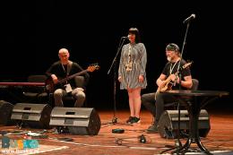 Trwa koncert laureatów. Na scenie dwoje muzyków