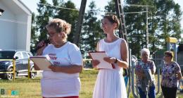 Przemawia organizatorka Turnieju, sołtys wsi Zwierzyniec