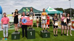 Ceremonia wręczenia nagród dla najmłodszych uczestników biegu