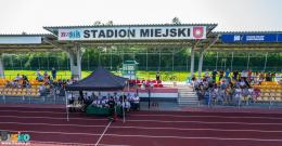 Stadion Miejski z lotu ptaka podczas rozgrywek