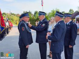 Zdjęcie przedstawia obchody 95-lecia OSP Mikułowice