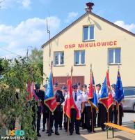 Zdjęcie przedstawia obchody 95-lecia OSP Mikułowice