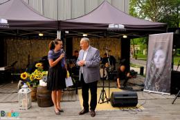 Koncert Izabeli Szafrańskiej. Przemawia Maria Wiśniewska, dyrektor BSCK