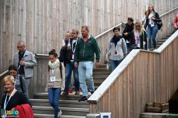 Uczestnicy wizyty studyjnej Europejskiego Parlamentu Wiejskiego w Tężni Solankowej 