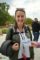 Uczestniczka wizyty studyjnej Europejskiego Parlamentu Wiejskiego w Tężni Solankowej 