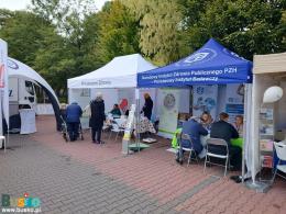 Zdjęcie przedstawia Strefę Zdrowia w Busku-Zdroju w ramach projektu ZDROWE ŻYCIE w dn. 24-25.09.2022