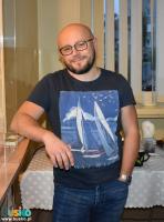 uczestnik nocy bibliotek w Busku-Zdroju