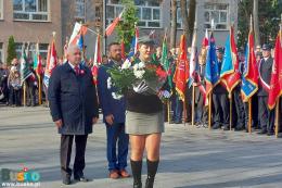 Uczestnicy obchodów Święta Niepodległości w Busku-Zdroju