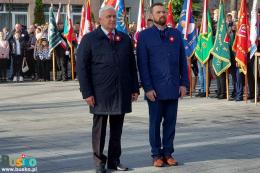 Uczestnicy obchodów Święta Niepodległości w Busku-Zdroju