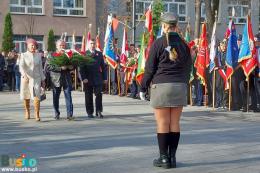 Uczestnicy obchodów Święta Niepodległości w Busku-Zdroju