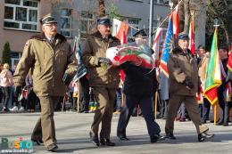 Uczestnicy obchodów Święta Niepodległości w Busku-Zdroju
