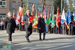 Uczestnicy obchodów Święta Niepodległości w Busku-Zdroju