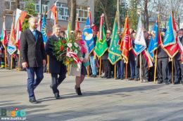 Uczestnicy obchodów Święta Niepodległości w Busku-Zdroju