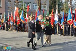 Uczestnicy obchodów Święta Niepodległości w Busku-Zdroju