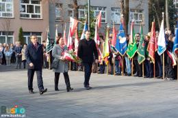 Uczestnicy obchodów Święta Niepodległości w Busku-Zdroju