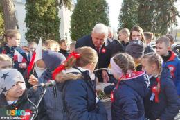 Uczestnicy obchodów Święta Niepodległości w Busku-Zdroju