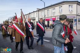 IUczestnicy obchodów Święta Niepodległości w Busku-Zdroju