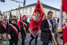 Uczestnicy obchodów Święta Niepodległości w Busku-Zdroju