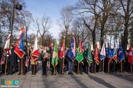 Uczestnicy obchodów Święta Niepodległości w Busku-Zdroju