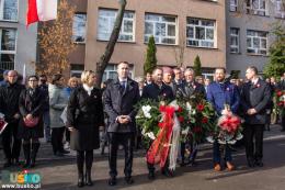 Uczestnicy obchodów Święta Niepodległości w Busku-Zdroju