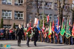 Uczestnicy obchodów Święta Niepodległości w Busku-Zdroju