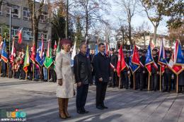 Uczestnicy obchodów Święta Niepodległości w Busku-Zdroju