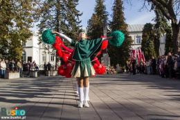 Uczestnicy obchodów Święta Niepodległości w Busku-Zdroju
