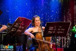 Jeden z muzyków Buskiej Orkiestry Zdrojowej