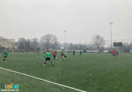 Zawodnicy drużyny SMS Radzionków podczas meczu kontrolnego.